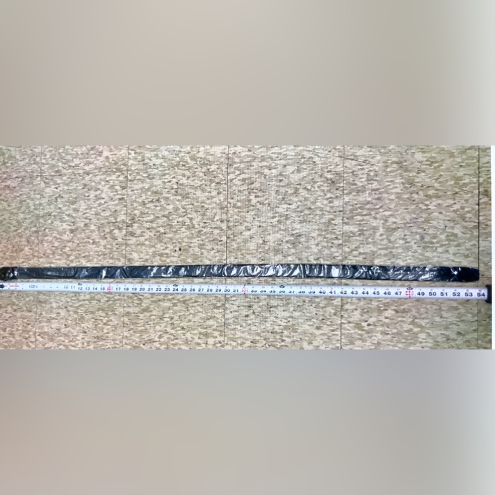 Black Leather Belt with G Buckle - Picture 5 of 8